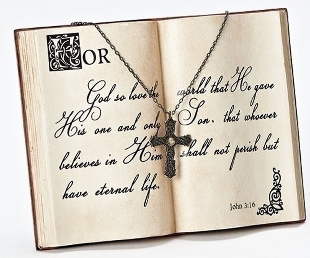 For God So Loved the World Book Desk Plaque