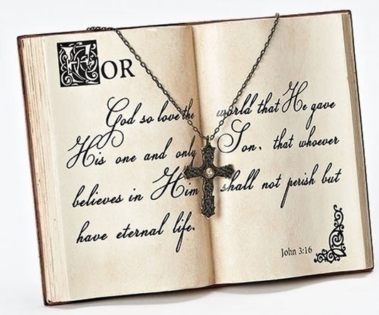 For God So Loved the World Book Desk Plaque