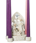 7" Holy Family Advent Candle Holder