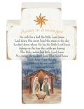 4" Away in a Manger Holy Family Tabletop Cross