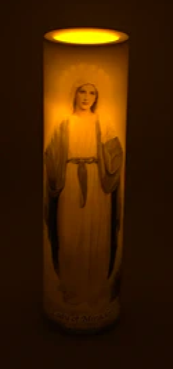 Lady of Miracles LED Candle