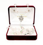 Miraculous Pink Floral Crystal Rosary