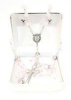 Miraculous Pink Matte Rosary