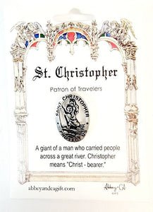 Saint Christopher Protect Us Pin