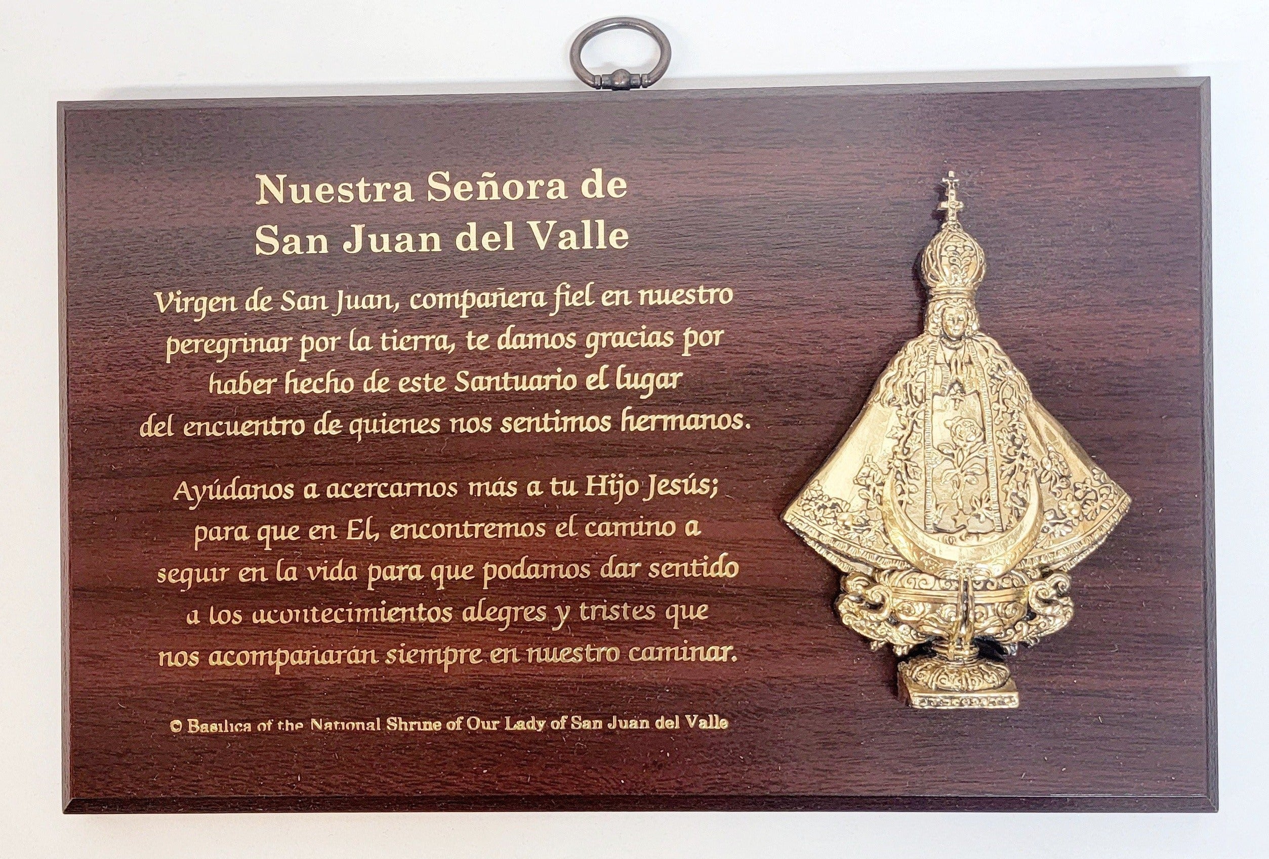 Nuestra Senora de San Juan del Valle Wall Plaque