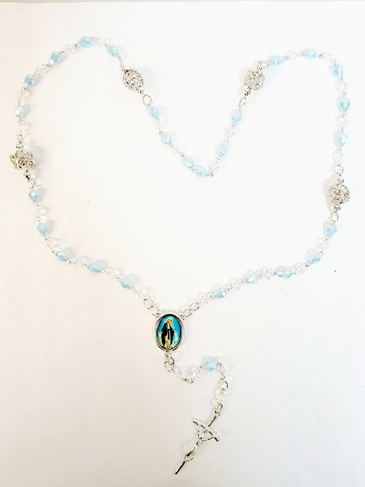 Our Lady of Grace Crystal Rosary