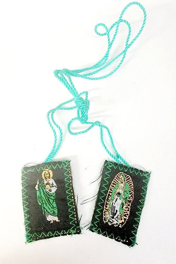 Medium Our Lady of Guadalupe with Saint Jude Cloth Scapular