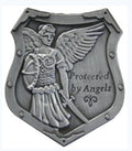 Saint Michael Shield Car Visor Clip