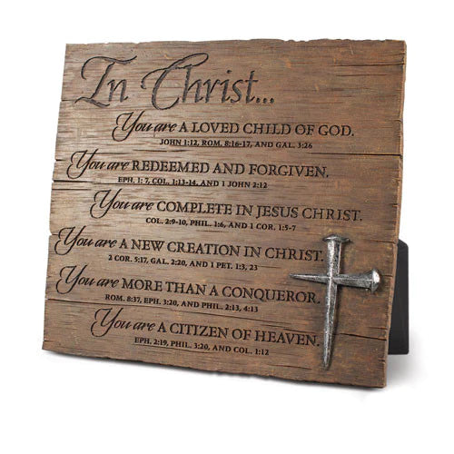 "In Christ" Bronze Plaque