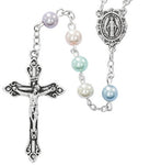 Miraculous Multi-Colored Pearl Rosary