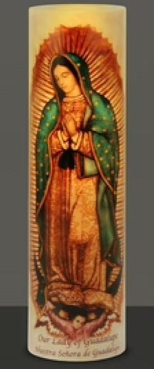 Our Lady of Guadalupe LED Candle