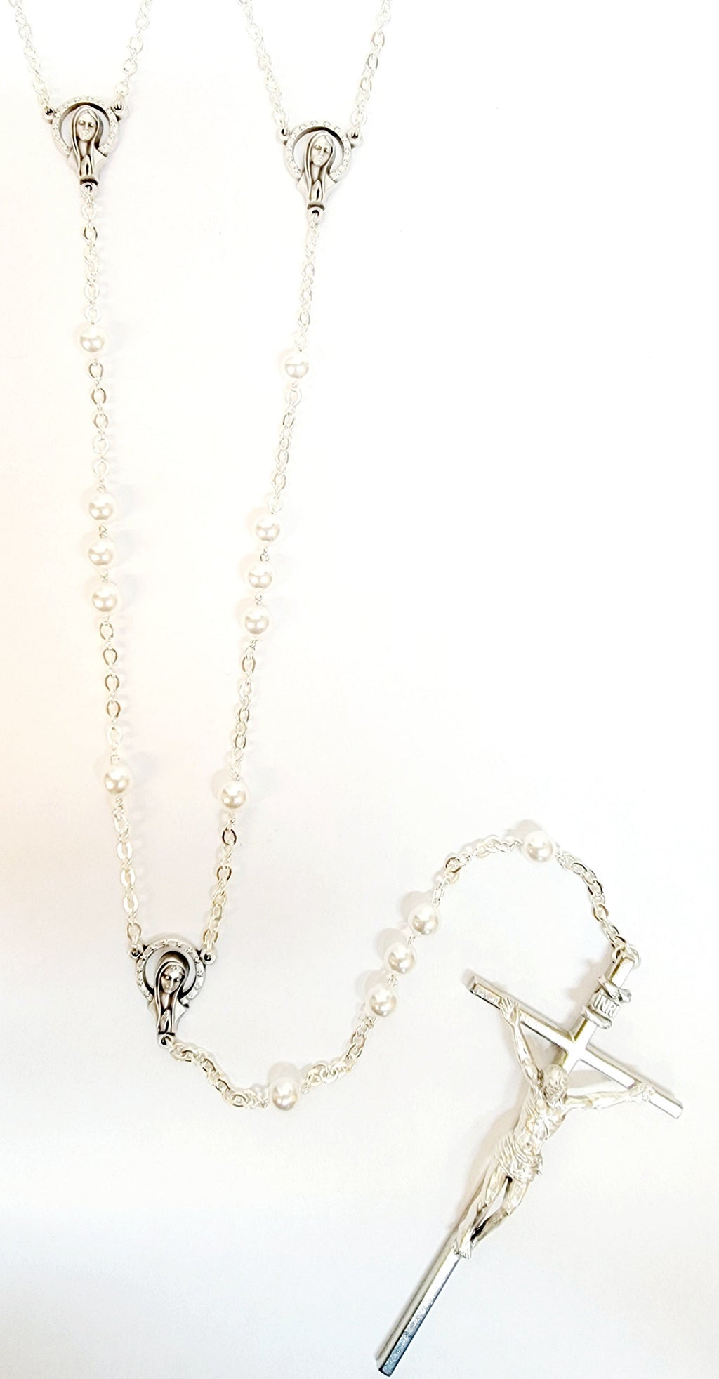 Silver Pearl Wedding Lasso