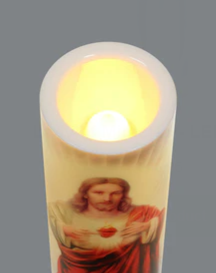 Sacred Heart of Jesus LED Candle