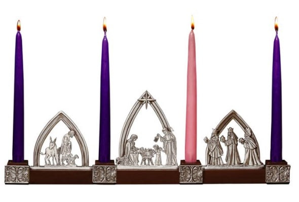 Nativity Advent Candle Holder