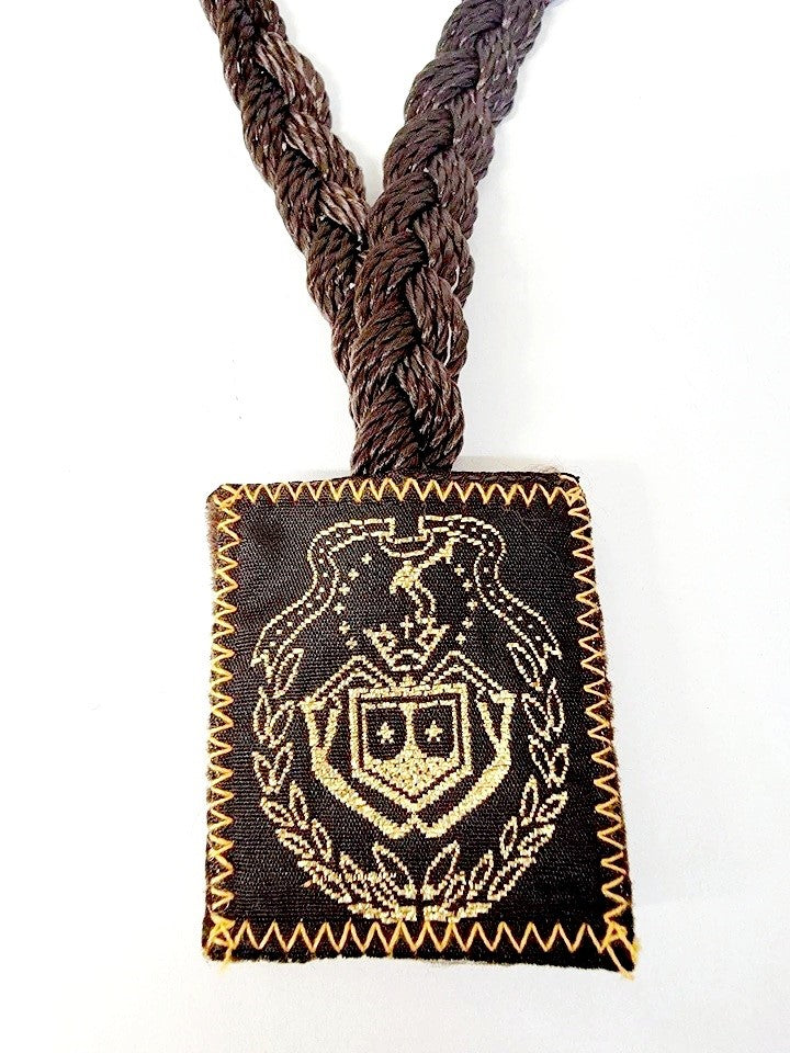 Large Our Lady of Mount Carmel Cloth Braided Scapular