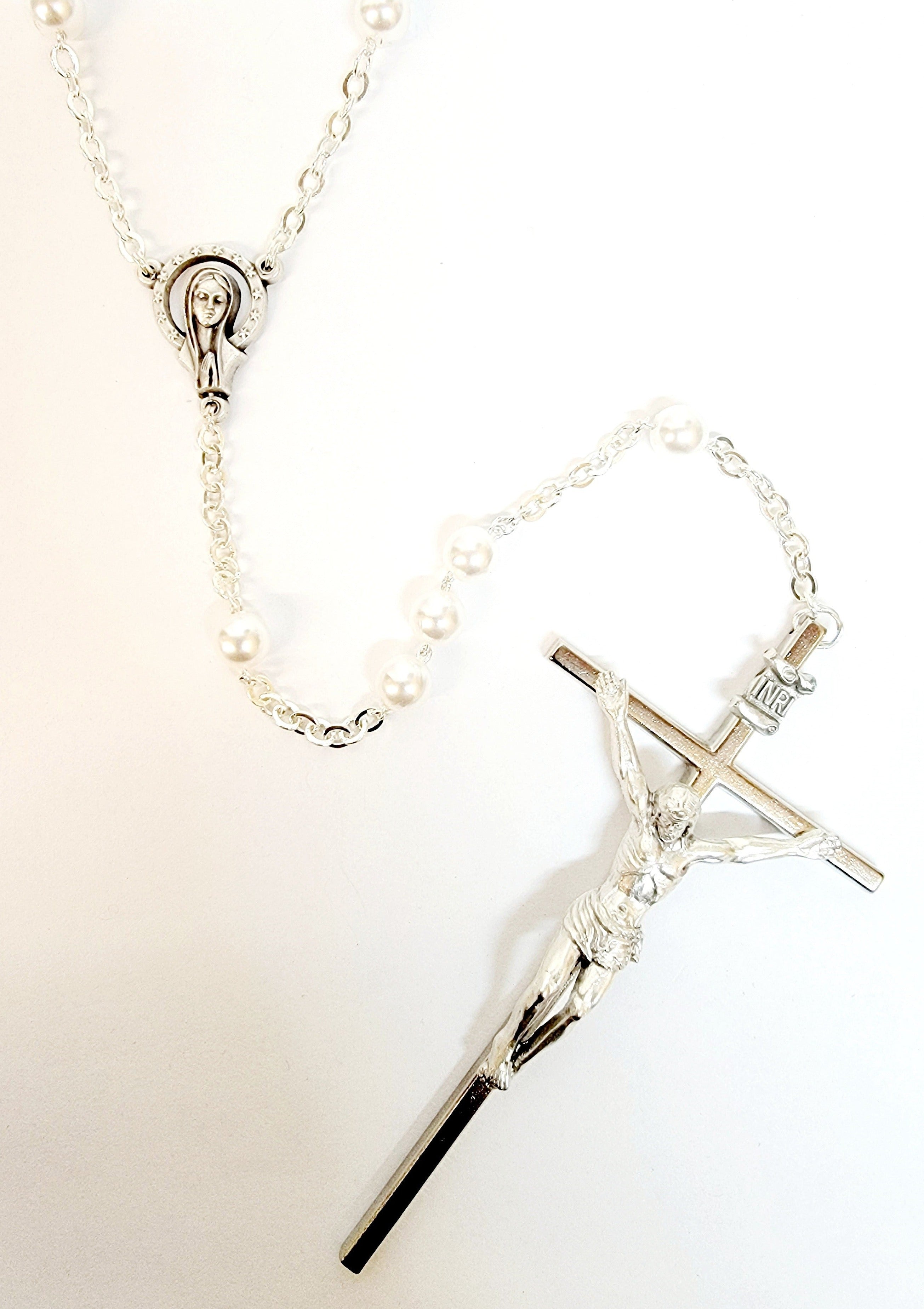 Silver Pearl Wedding Lasso
