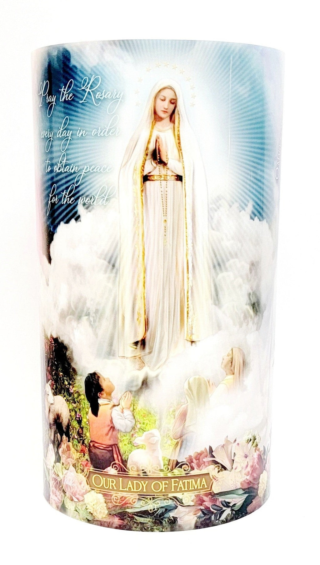 4x7 Three Ladies LED Candle (Guadalupe/Fatima/Grace)