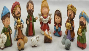 11 Piece 2.5" Nativity
