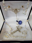 Sterling Silver Swarovski Crystal Rosary 6mm