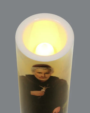Saint Peregrine LED Candle