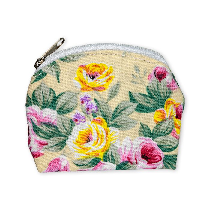 Rose Brocade Rosary Pouch