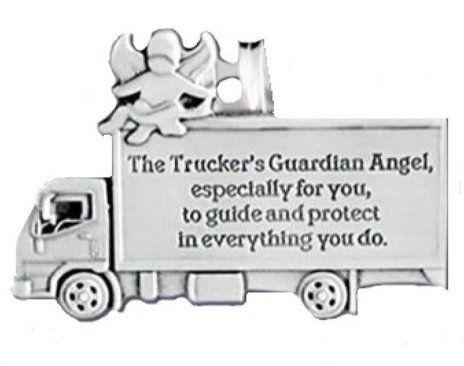 Trucker's Guardian Angel Car Visor Clip