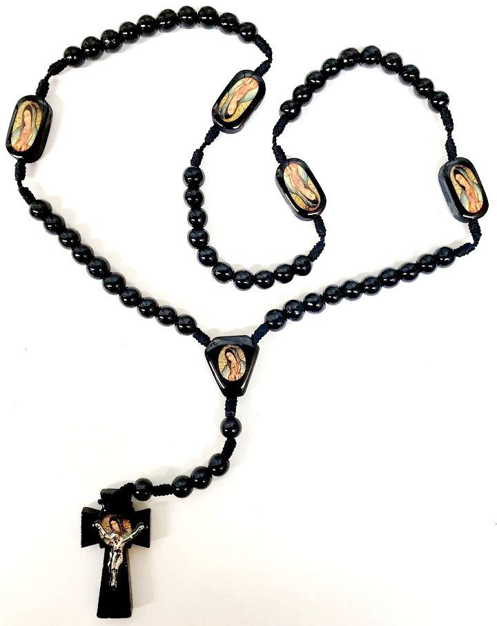 Wood Rosary (MORE SAINTS)