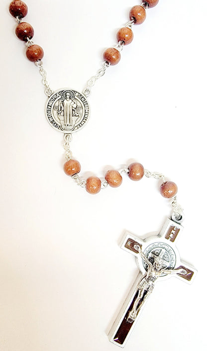 Brown Saint Benedict Rosary