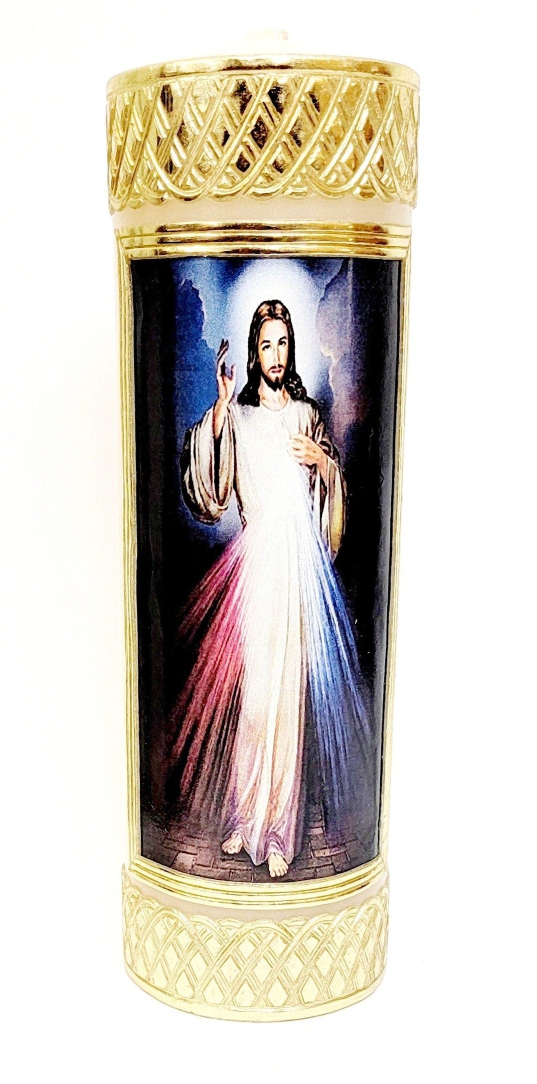 8" x 2" Divine Mercy Cirio