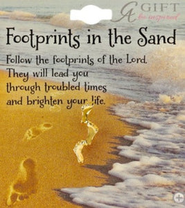 Footprints in the Sand Pin