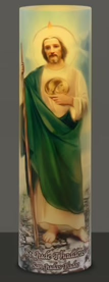 Saint Jude LED Candle