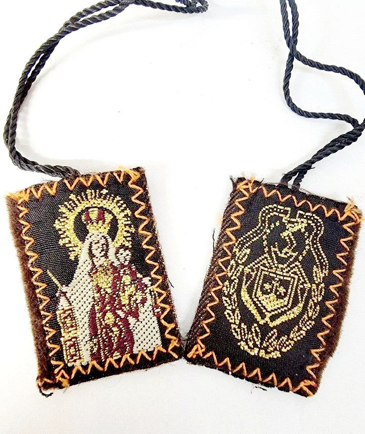 Medium Our Lady of Mount Carmel Cloth Scapular