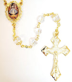 Our Lady of San Juan Gold Plated Crystal Rosary