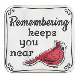 A Cardinal is a Visitor From Heaven Pocket Charm