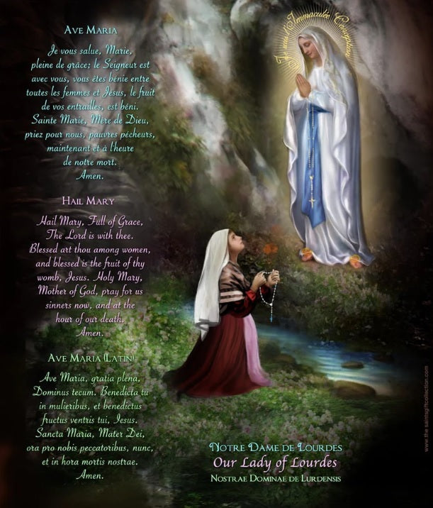 Our Lady of Lourdes LED Candle