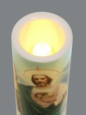 Saint Jude LED Candle
