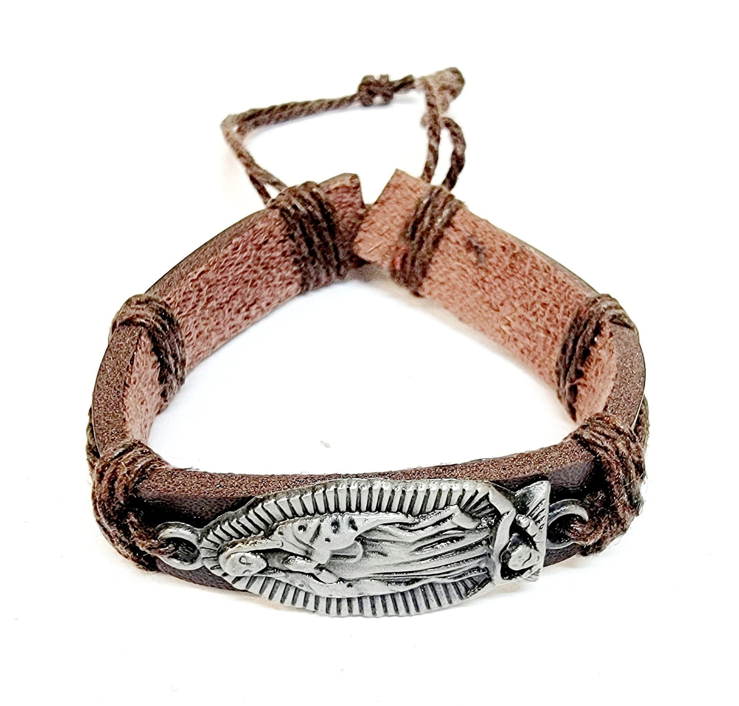 Our Lady of Guadalupe Leather Bracelet (MORE COLORS)
