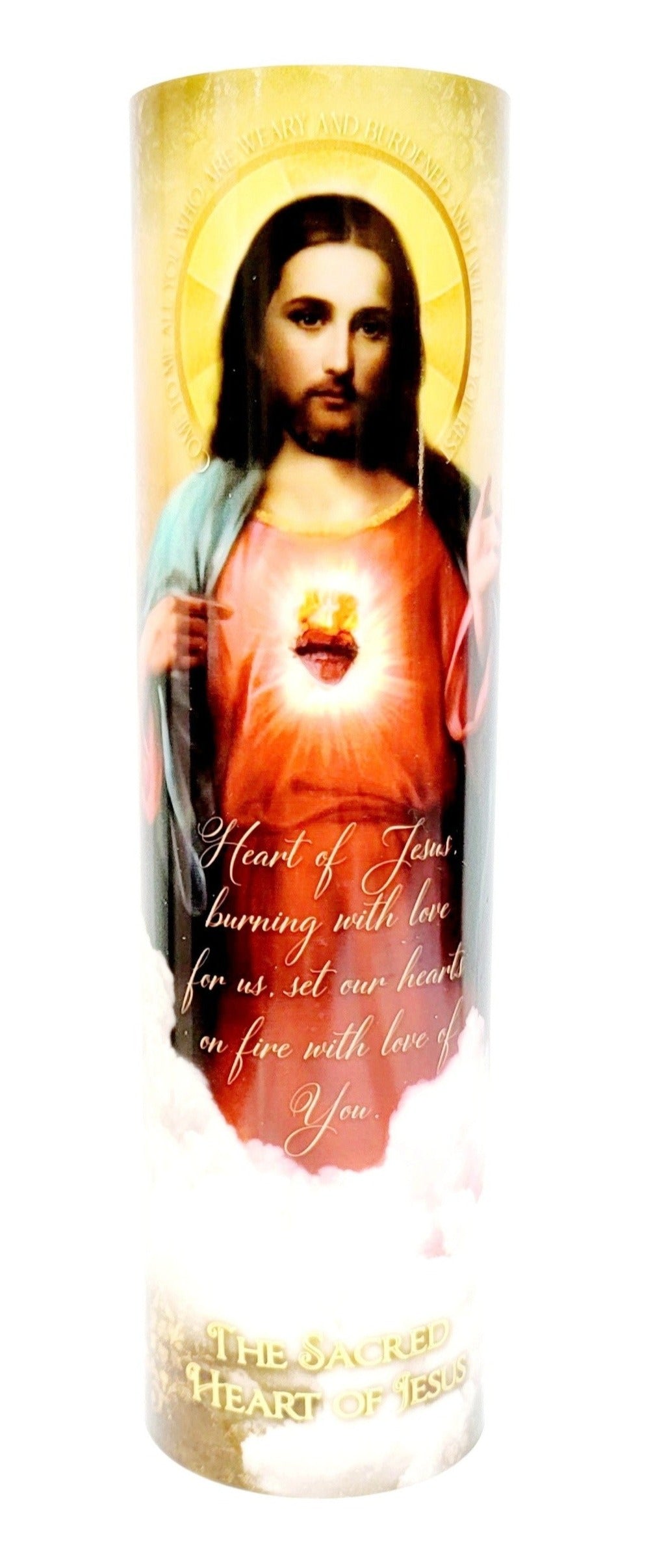 The Sacred Heart of Jesus LED Candle