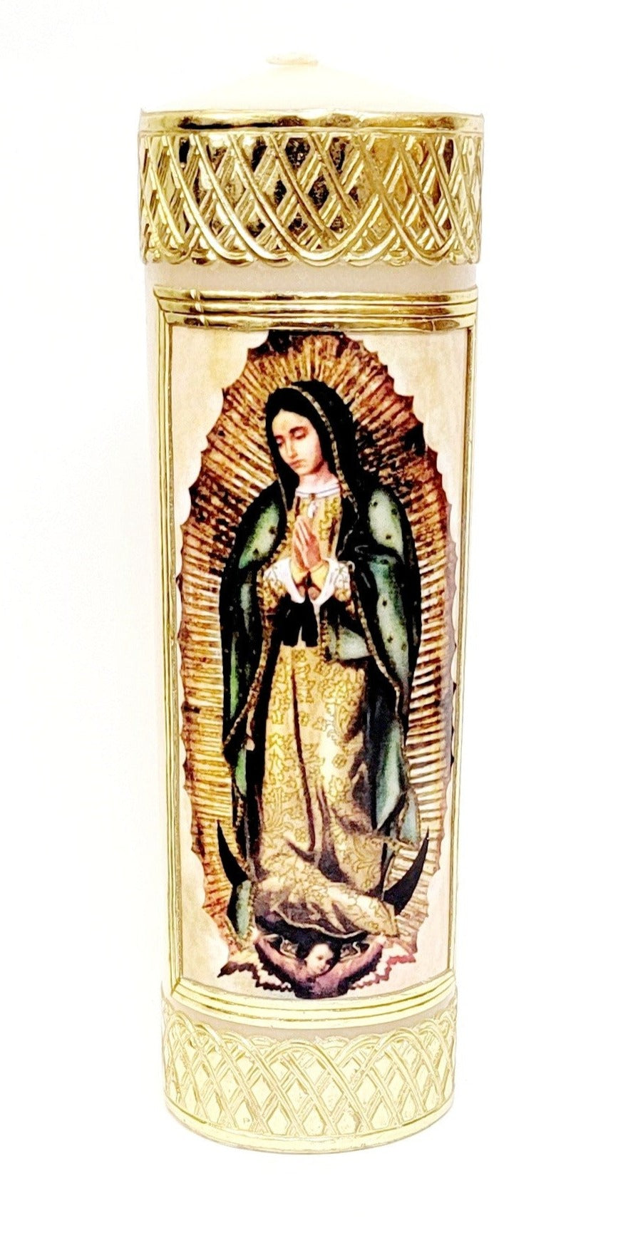 8" x 2" Our Lady of Guadalupe Full Body Cirio