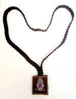 Large Our Lady of Guadalupe with Divine Mercy Braided Cloth Scapular