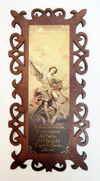 9 X 4.5" Wood Frame (MORE SAINTS)