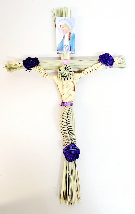 Large Crucifix Dried Palm