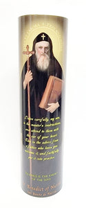 Saint Benedict LED Candle