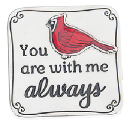 A Cardinal is a Visitor From Heaven Pocket Charm