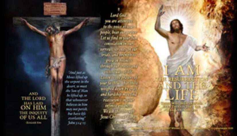 4x7 Death and Resurrection Lent/Easter LED Candle