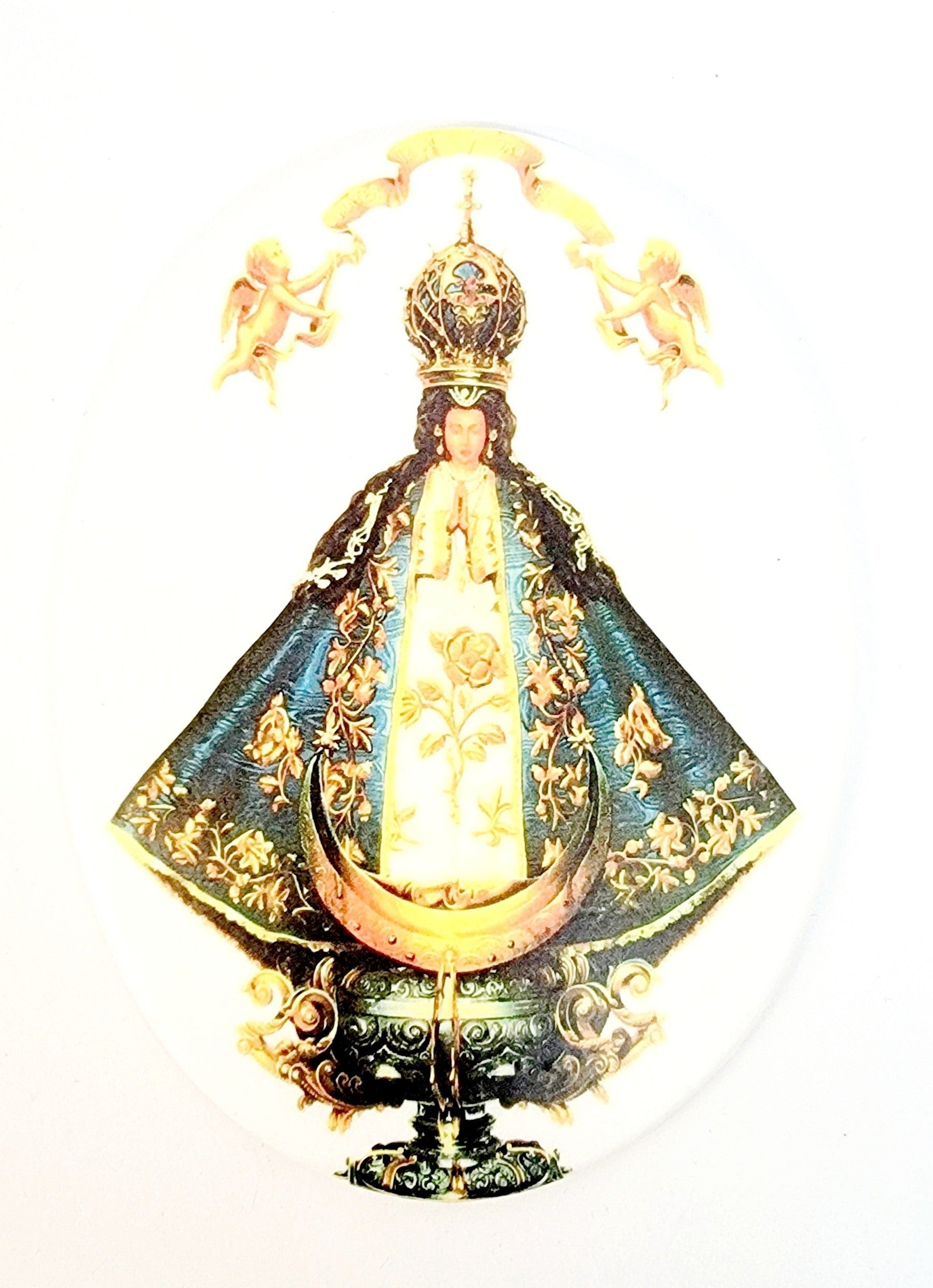 Our Lady of San Juan Oval Resin Plaque with Stand (MORE STYLES)