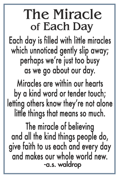 Miracle of Each Day Butterfly Pocket Charm