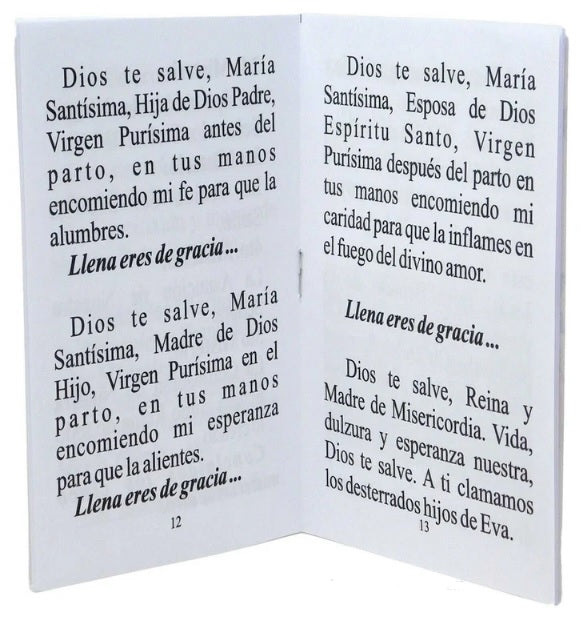 Santo Rosario Letra Grande
