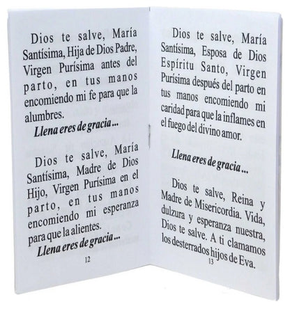 Santo Rosario Letra Grande