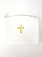 Leather Rosary Pouch with Cross (MORE COLORS)